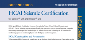 Vektor® - HCAI Seismic Certification