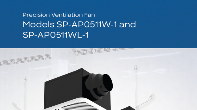 SP-AP-1 Ceiling & Bathroom Exhaust Fans