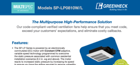 SP-LP0810W/L Ceiling & Bathroom Exhaust Fans
