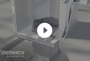 Horizontal Fire Smoke Damper In A Non-Concrete Barrier