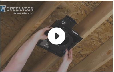 Greenheck MultiSPEC™ SP-LP Low-Profile Exhaust Fans - Ceiling Mount Installation Guide
