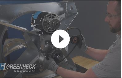 BAER - Belt Drive Sidewall Propeller Fan with Automatic Belt Tensioner