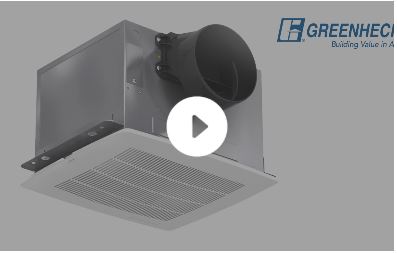Ceiling Fan Exhaust Constant CFM Demonstration