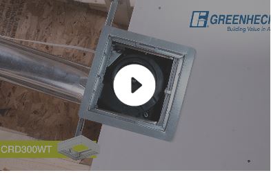 Ceiling Radiation Damper / Ceiling Exhaust Installation